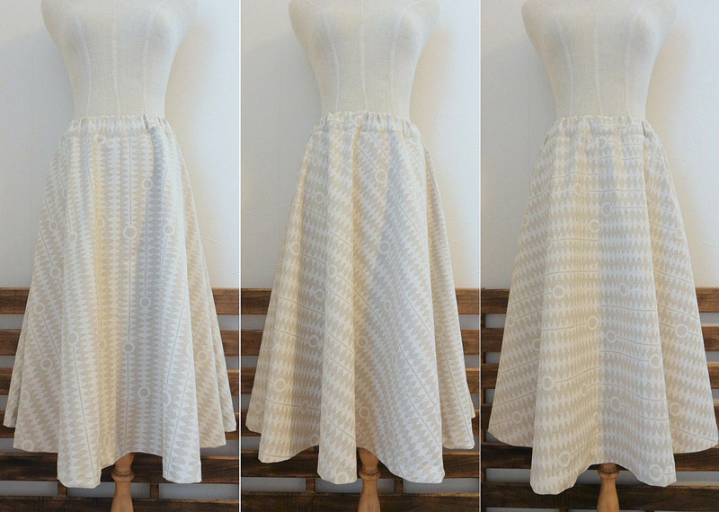 ふわりと広がるシルエット 半円サーキュラースカートの作り方 Kokka Fabric Com